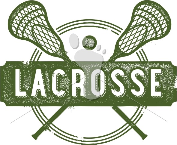590x482 Vintage Style Lacrosse Sport Clip Art