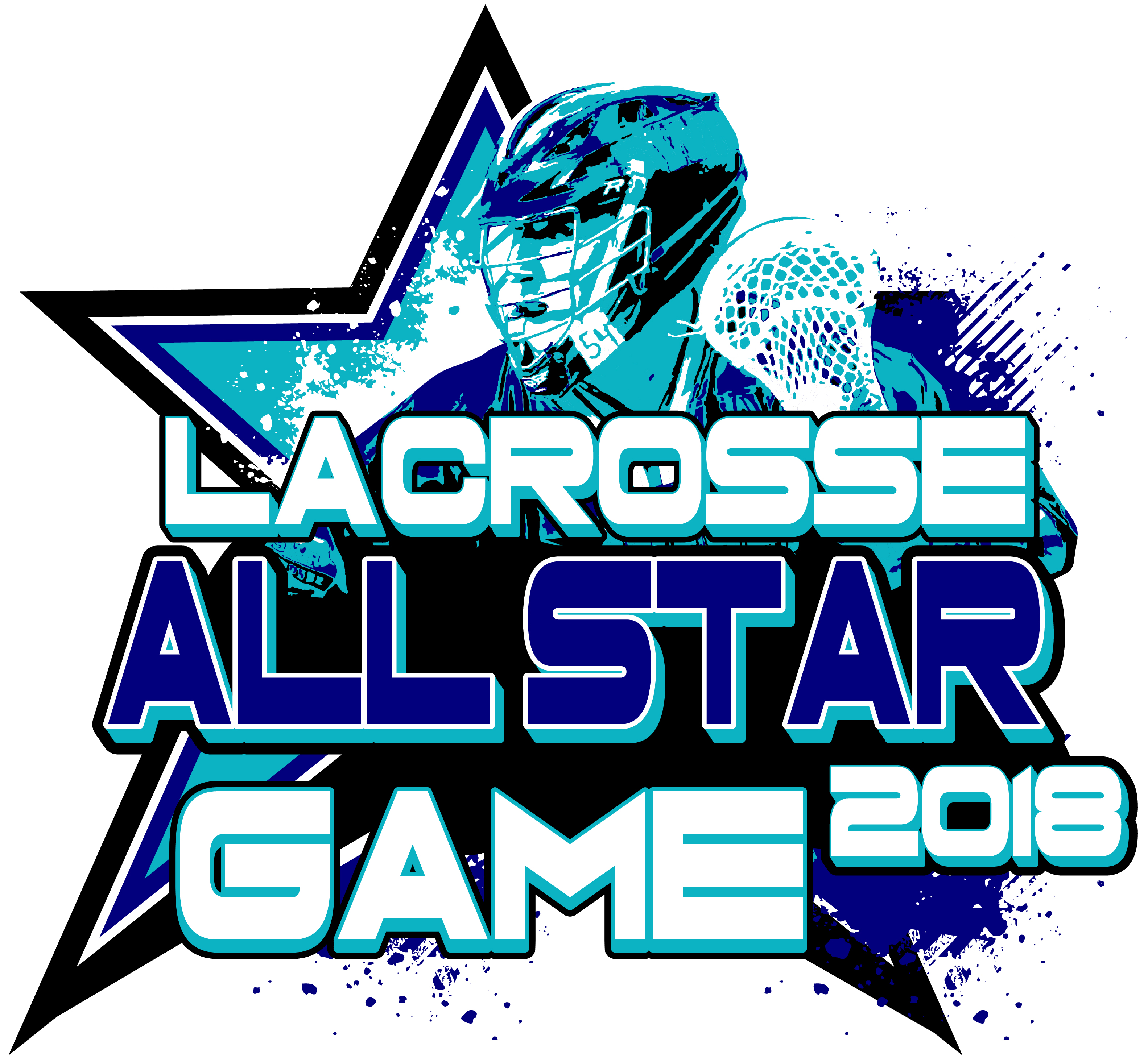 3166x2930 Lacrosse All Star Game T Shirt Vector Logo Design For Print