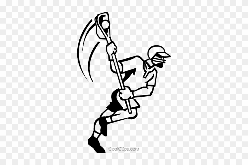 840x560 Lacrosse Player Royalty Free Vector Clip Art Illustration