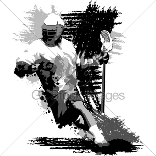 500x500 Lacrosse Player Splatter Vector Illustration Gl Stock Images