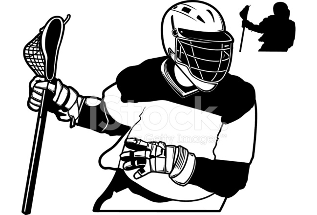 649x440 Lacrosse Player Silhouette Stock Vector