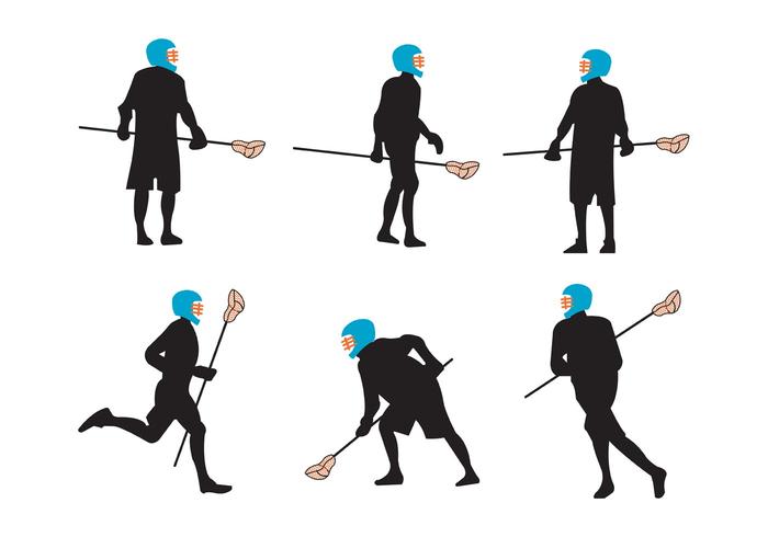 700x490 Lacrosse Players Vector