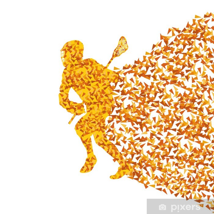 700x700 Lacrosse Player Vector Background Abstract Concept Made Of Trian