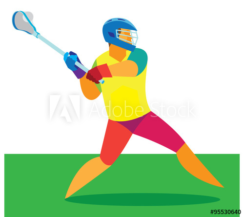 500x445 Lacrosse Player Throw