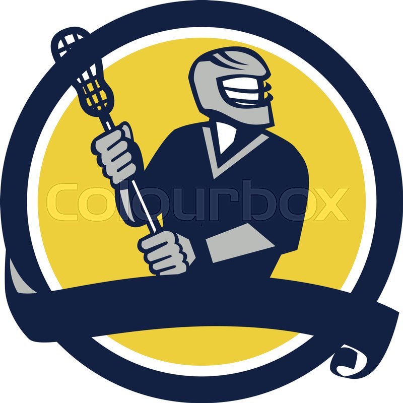 800x800 Illustration Of A Lacrosse Player Stock Vector Colourbox