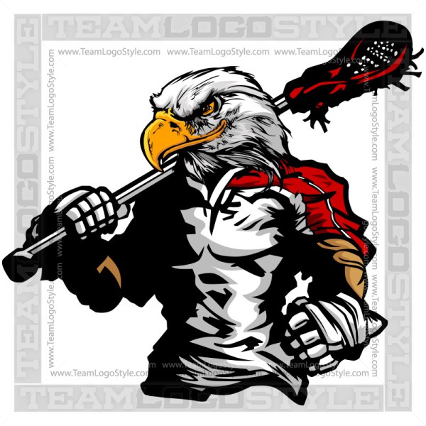 600x600 Eagle Lacrosse Silhouette