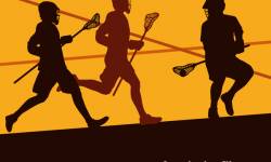 250x150 Lacrosse Sport Design Vector Silhouette