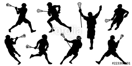 500x250 Lacrosse Silhouettes Stock Image And Royalty Free Vector
