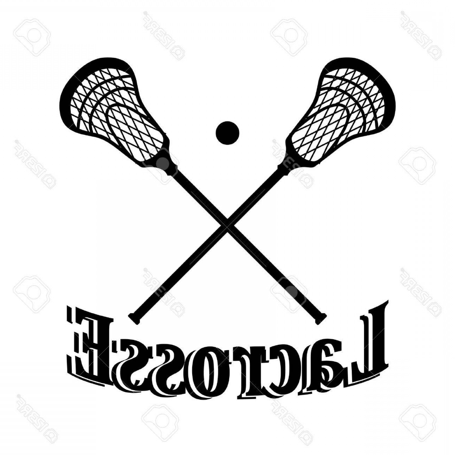 1560x1560 Photostock Vector Crossed Lacrosse Stick And Ball Catchsplace