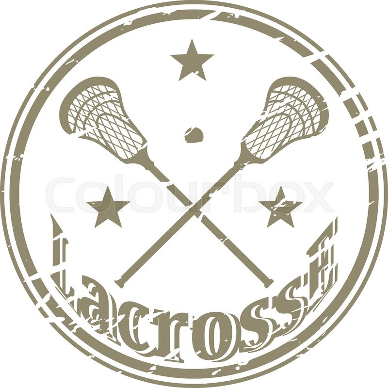 800x800 Crossed Lacrosse Stick And Ball Stock Vector Colourbox