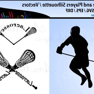 300x300 Vector Of A Competitive Lacrosse Player Swinging Stick