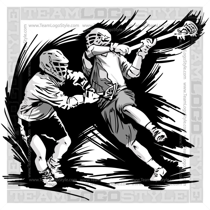 800x800 Lacrosse Players Clipart