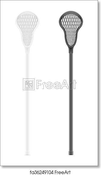 335x580 Free Art Print Of Lacrosse Sticks Vector Illustration Lacrosse