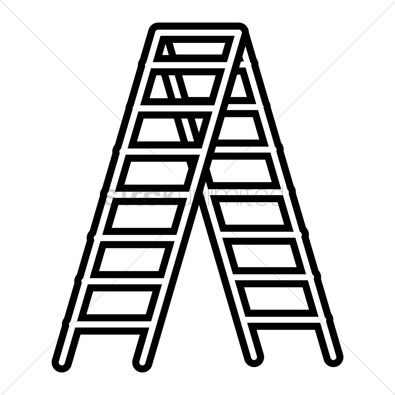 1300x1300 Ladder Vector Image
