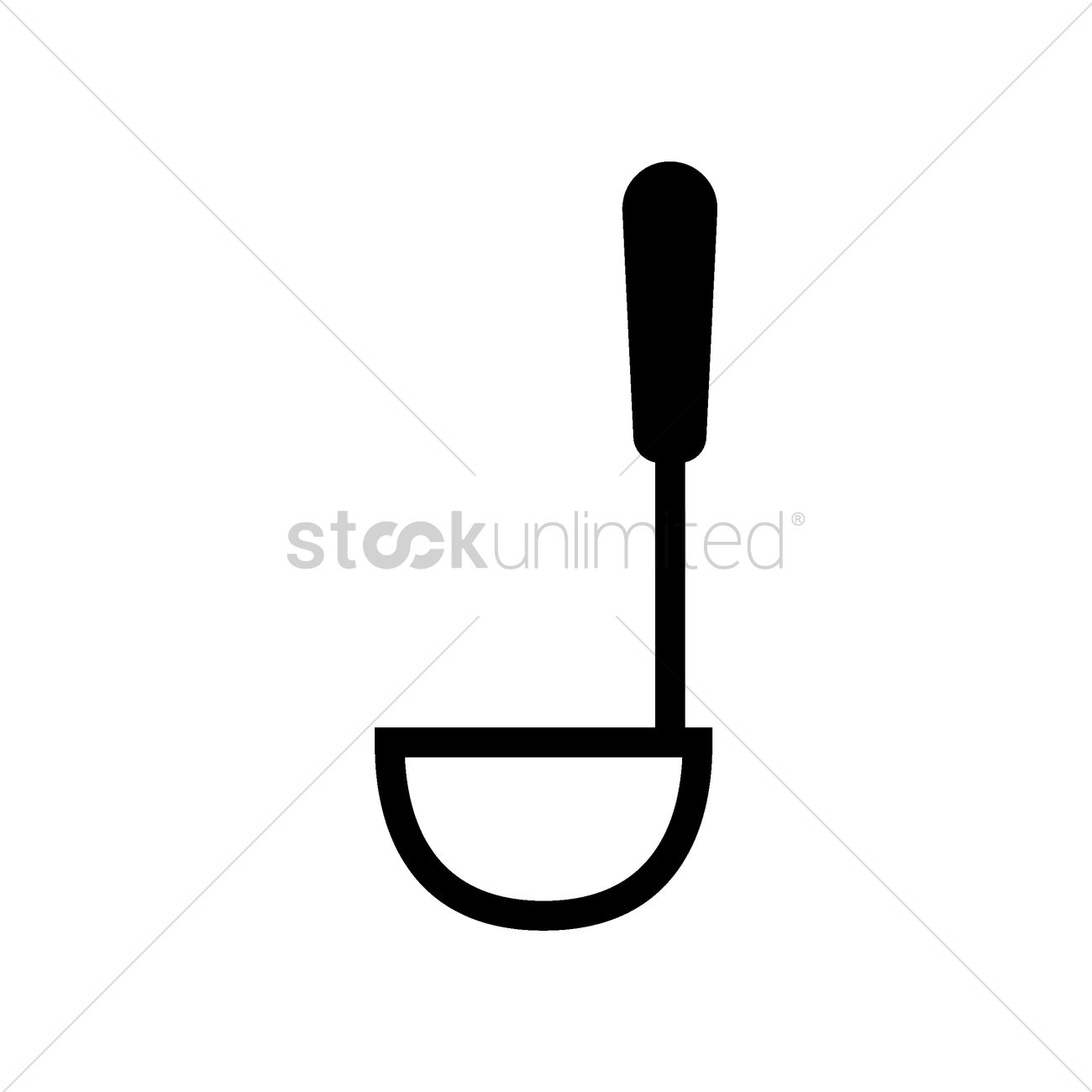 Ladle Vector Image 1300x1300 Ladle Vector Image