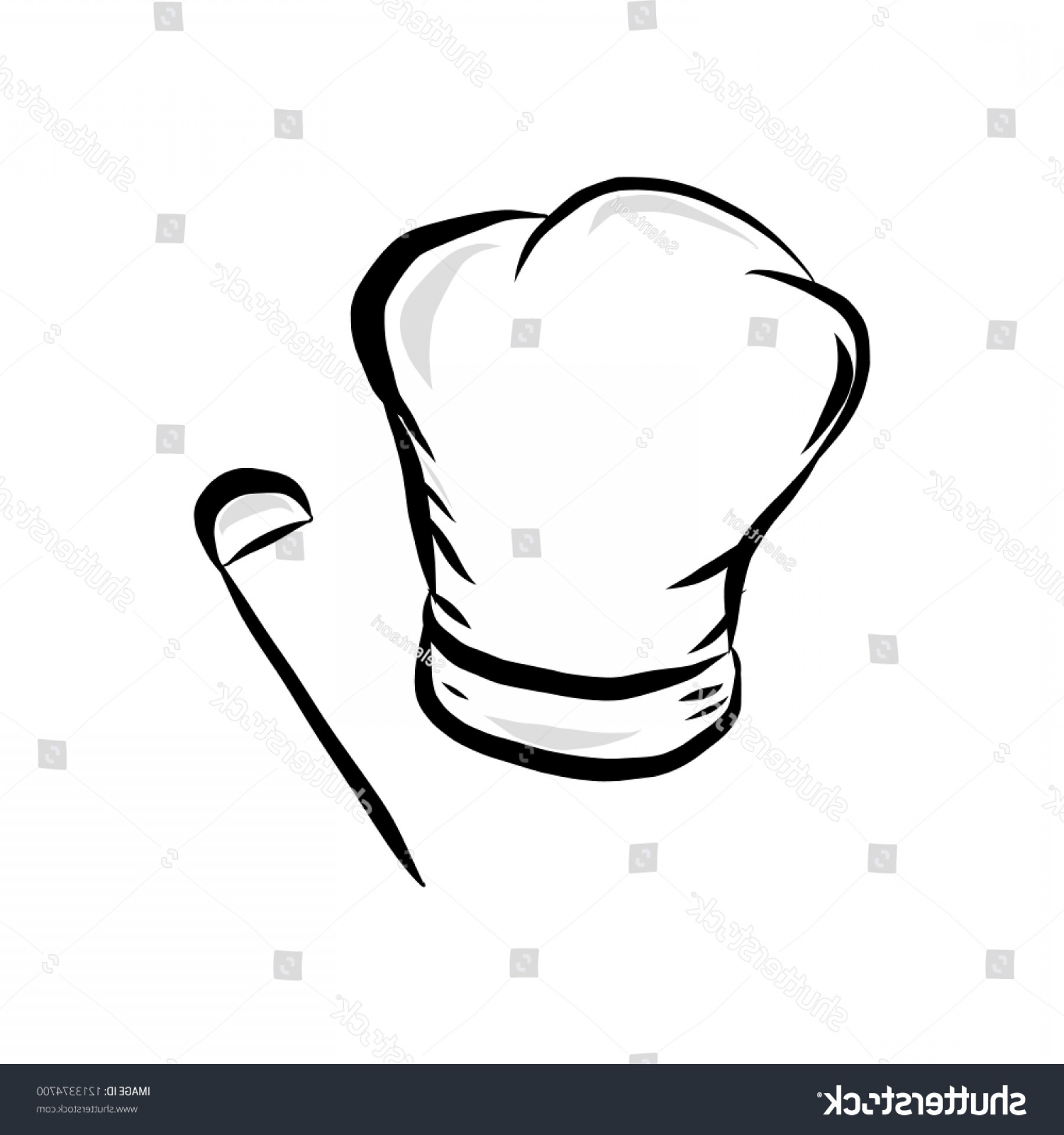 Cap Cook Ladle Vector Illustration Isolated Soidergi 1800x1920 Cap Cook Ladle Vector Illustration Isolated Soidergi