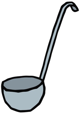 Metal Ladle Vector Illustration Set Of Kitchen Items Royalty 318x450 Metal Ladle Vector Illustration Set Of Kitchen Items Royalty