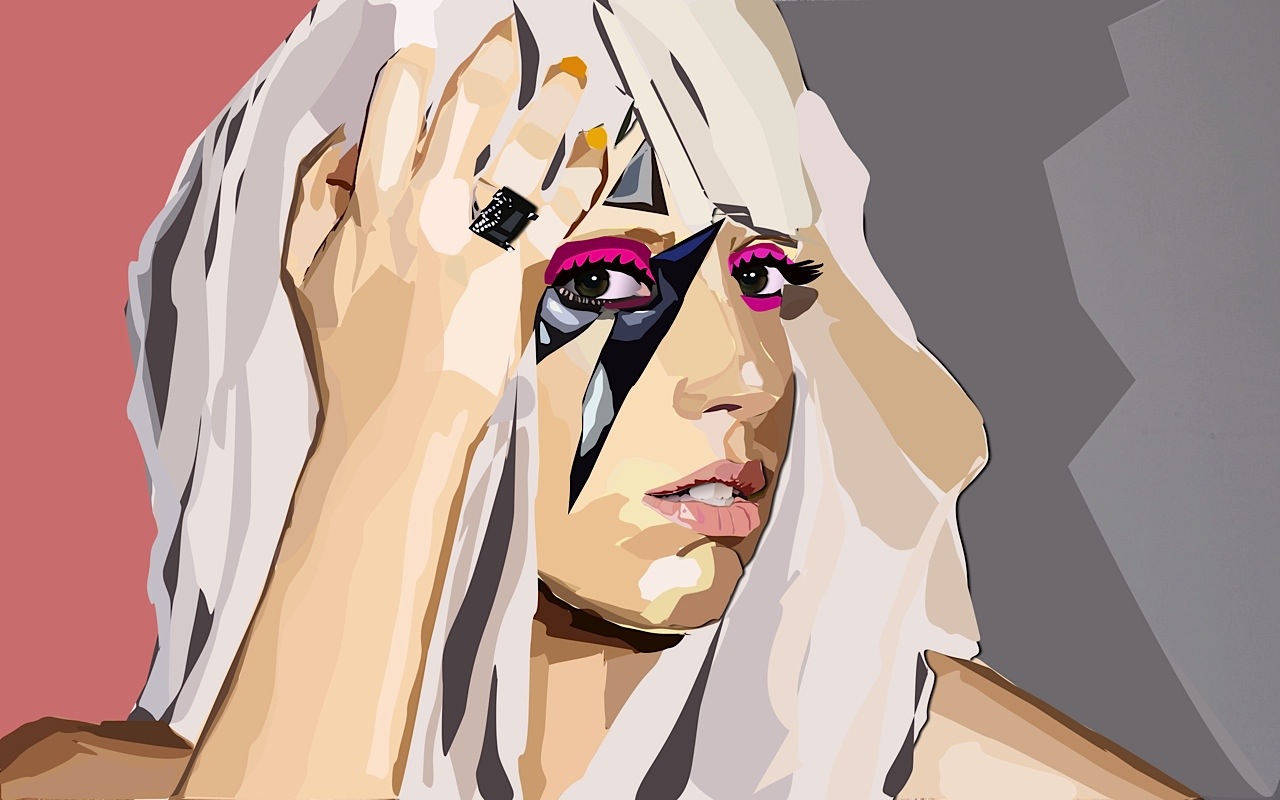 Lady Gaga Vector 1280x800 Lady Gaga Vector