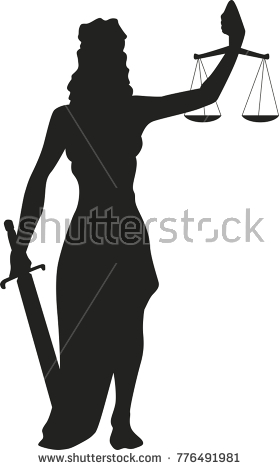 279x470 Lady Justice Silhouette