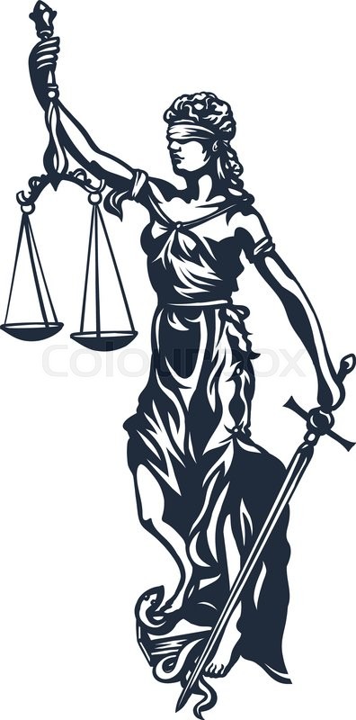 396x800 Femida Lady Justice, Vector Stock Vector Colourbox