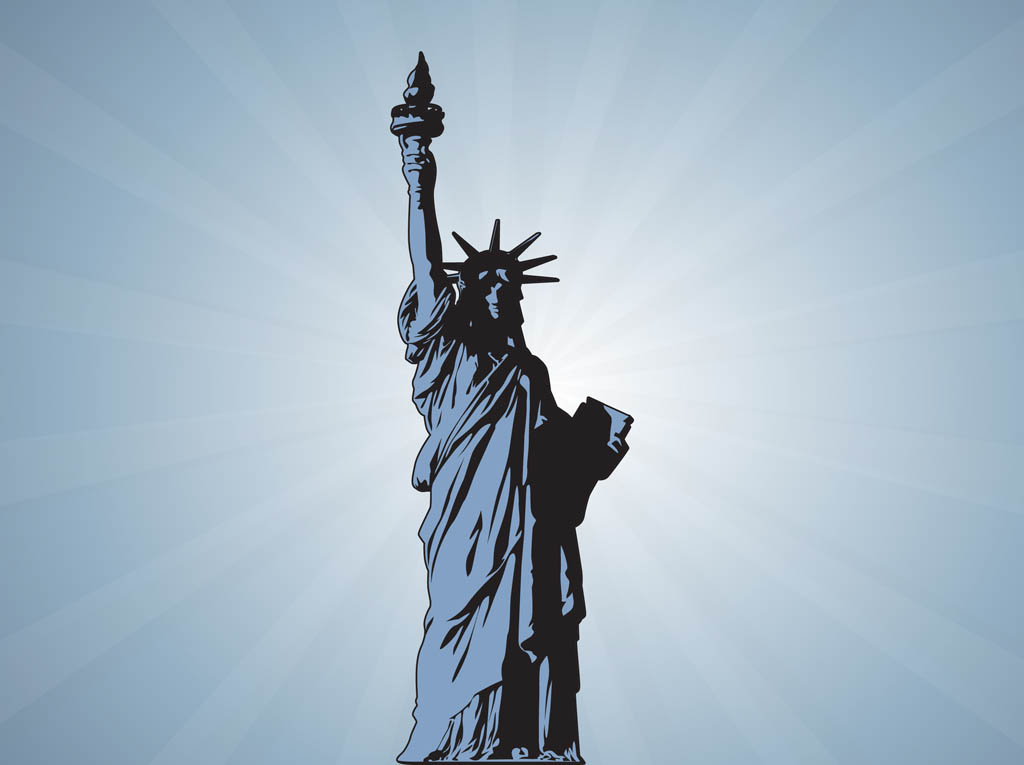1024x765 Statue Of Liberty Vector Vector Art Graphics