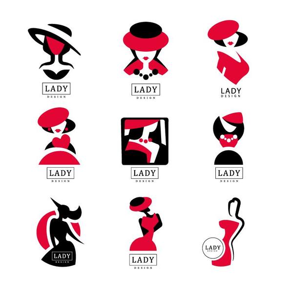 Lady Logos Design Vector Free Download 600x595 Lady Logos Design Vector Free Download