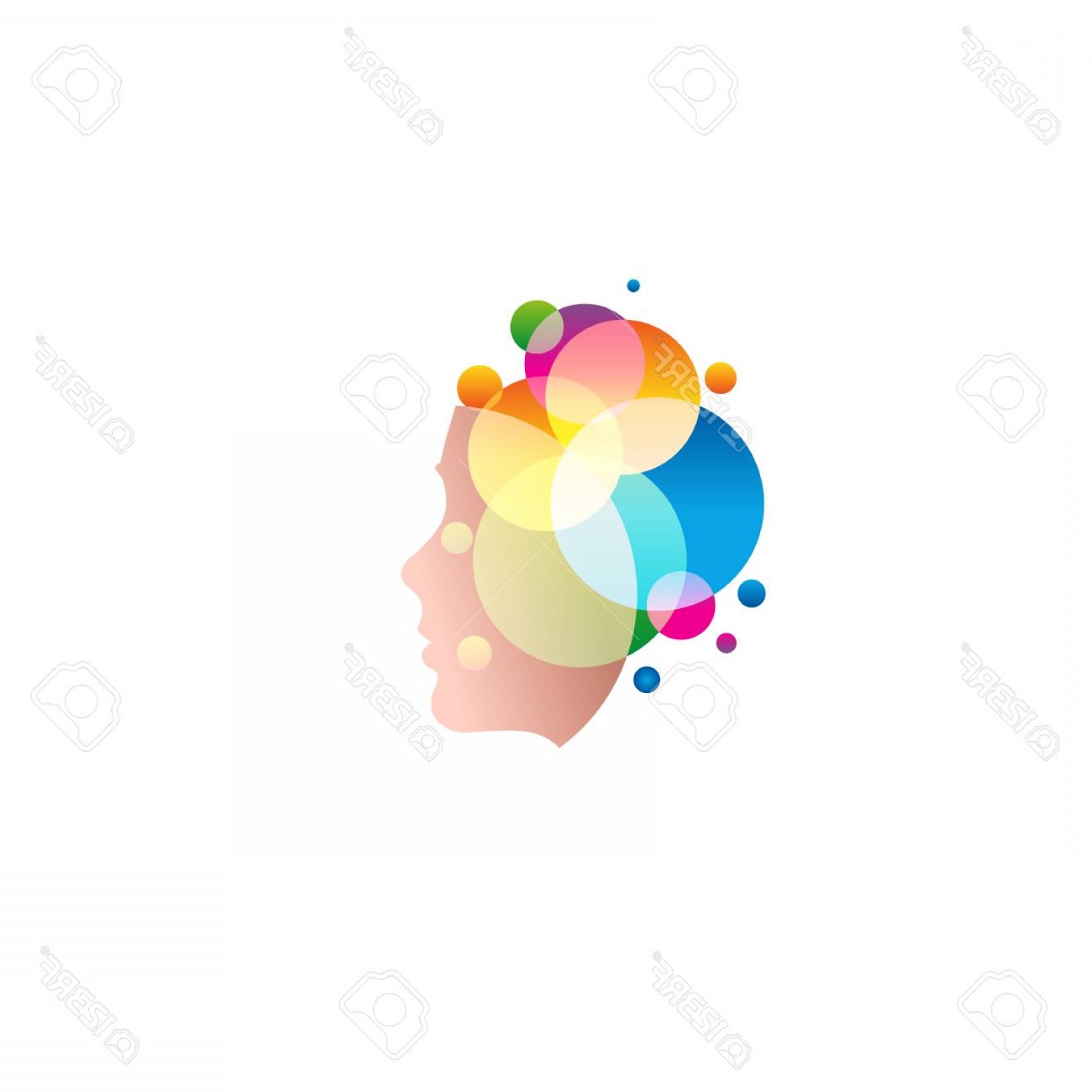 Photostock Vector Lady Face With Colofrul Circles Abstract Shampoo 1560x1560 Photostock Vector Lady Face With Colofrul Circles Abstract Shampoo
