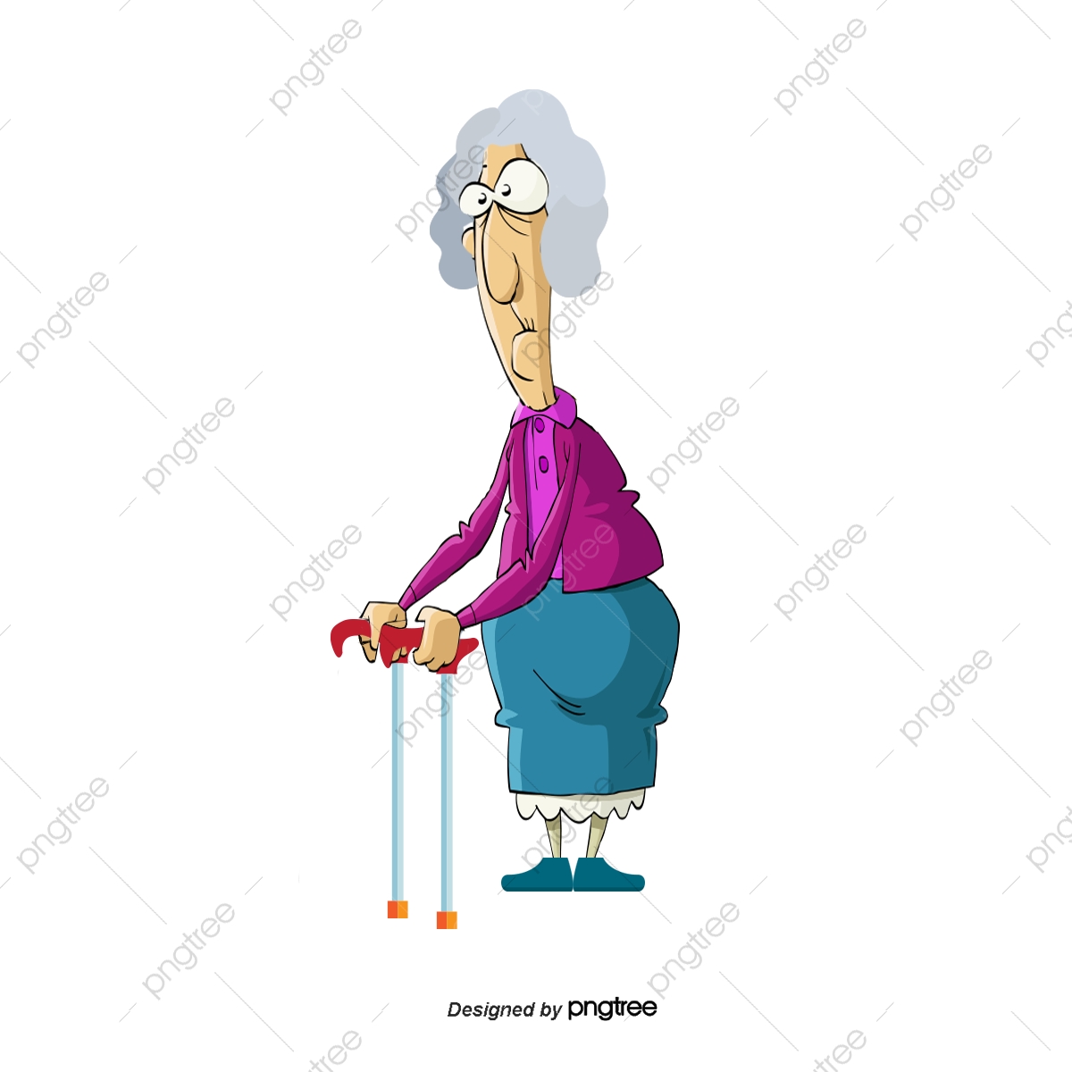 1200x1200 Vector Old Lady, Vector Character, Cartoon Characters, People