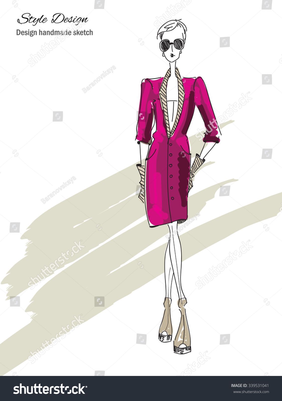 1125x1600 Vector Fashion Model Vector Sketch Silhouette Vector Vintage