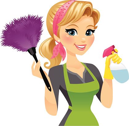 419x409 Cleaning Lady Vector Art Illustration Art Cleaning Flyers