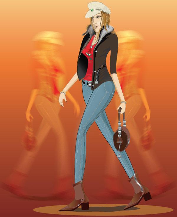 Free Lady Vector Art 600x735 Free Lady Vector Art