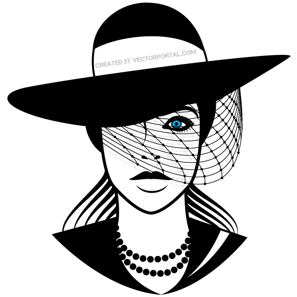 Beautiful Lady With Hat Vector Image Download Free Vector Art 600x600 Beautiful Lady With Hat Vector Image Download Free Vector Art