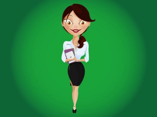 Business Lady Vector 518x388 Business Lady Vector