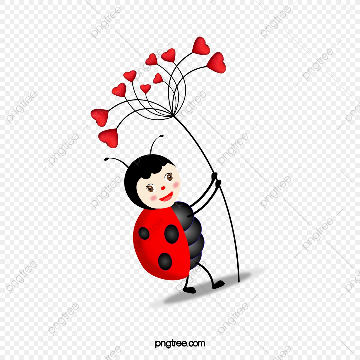 1200x1200 Ladybug, Cute Cartoon Ladybug, Ladybug Vector Png And Vector