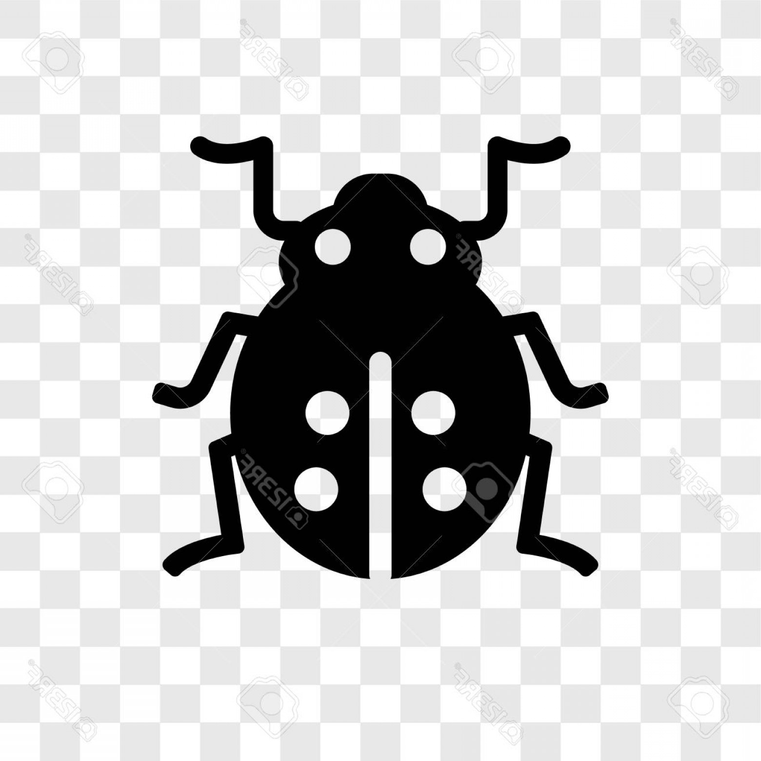 1560x1560 Photostock Vector Ladybug Vector Icon Isolated On Transparent