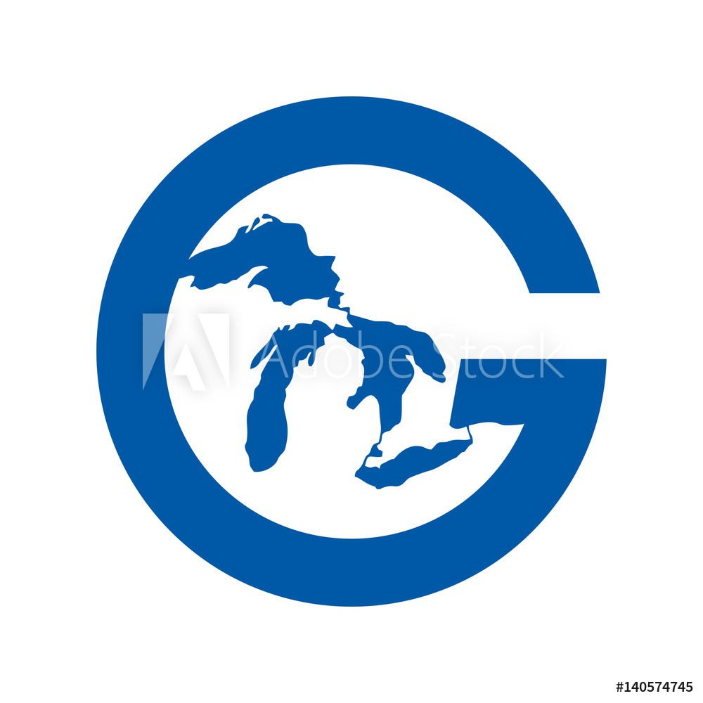 1000x1000 Photo Art Print Great Lake Logo Vector Europosters