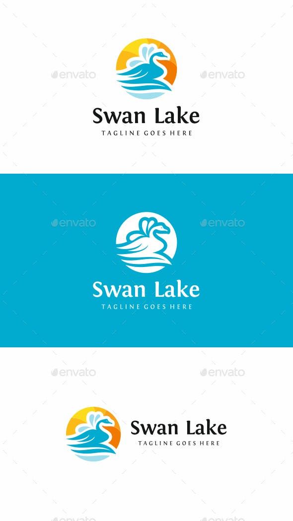 590x1050 Swan Lake Logo Vector