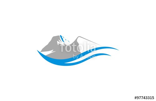500x324 Mountains Lake Logo Vector Stock Image And Royalty Free Vector