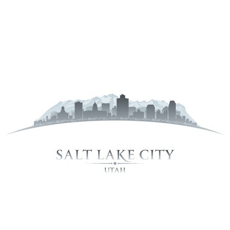 Salt Lake City Utah Skyline Silhouette Vector Illustration 450x450 Salt Lake City Utah Skyline Silhouette Vector Illustration