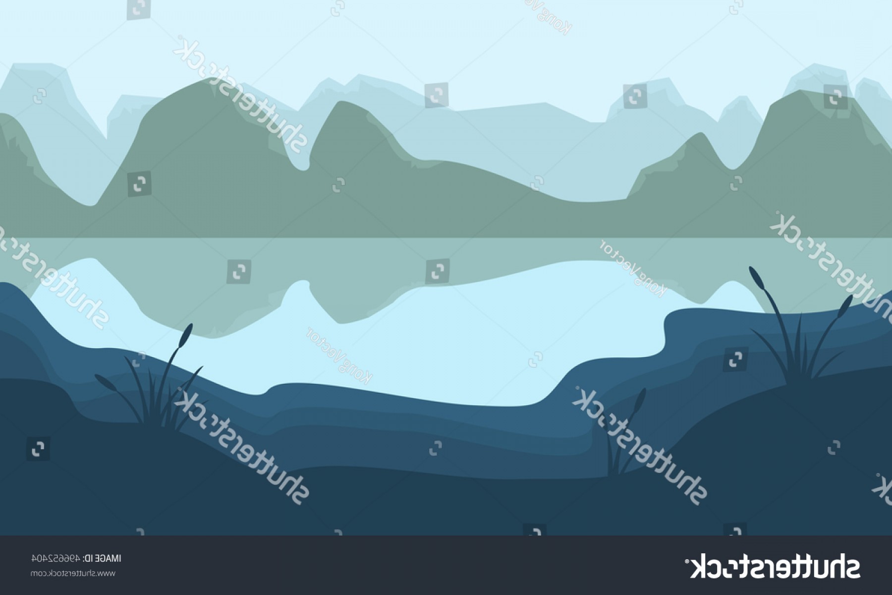 Scenery Mountain Lake Silhouette Illustration Soidergi 1800x1200 Scenery Mountain Lake Silhouette Illustration Soidergi