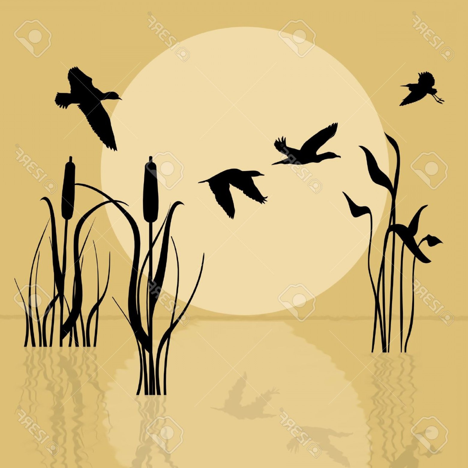 Download Lake Silhouette Vector at Vectorified.com | Collection of ...