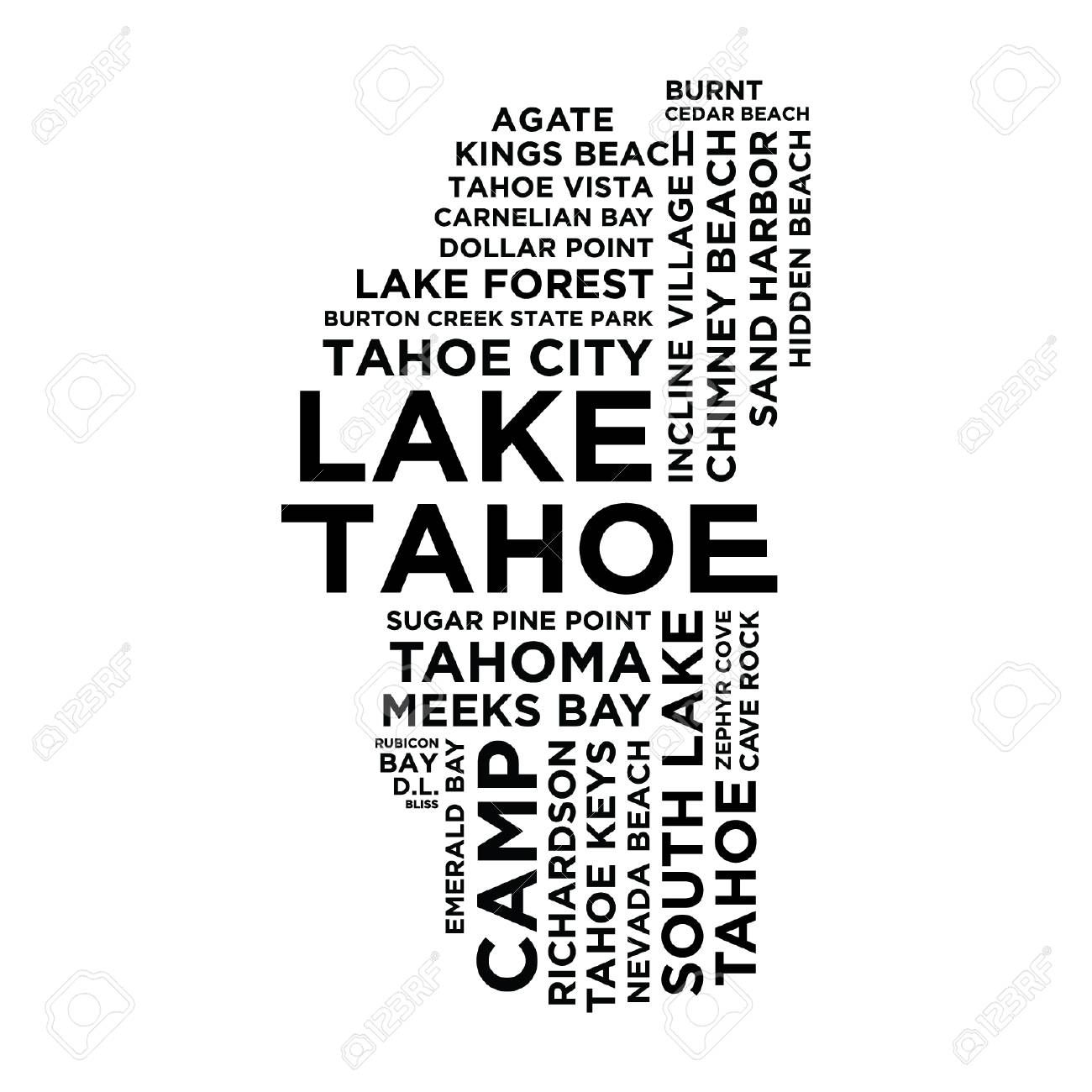 1300x1300 Stock Vector Lake Tahoe Love Lake Tahoe, Tahoe Vista, Tahoe City