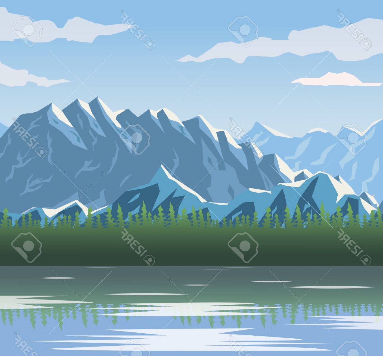 1560x1450 Lake Vector Free Catchsplace