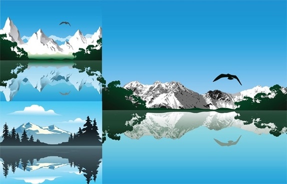 574x368 Lake Free Vector Download