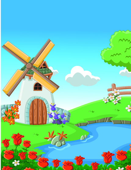 429x554 Beautiful Nature Landscape Lake Vector Graphics Over Millions