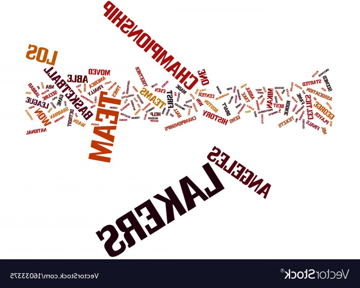 1200x962 Los Angeles Lakers History Text Background Word Vector Createmepink