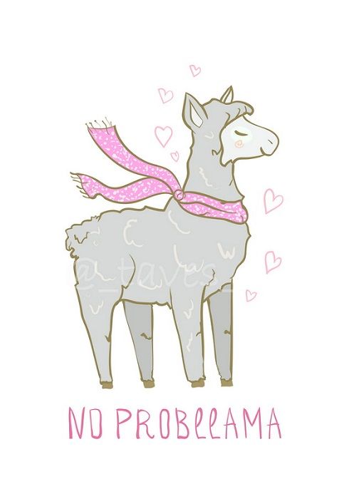 483x700 Trendy Cute Funny Llama
