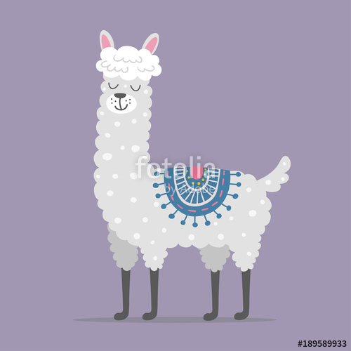 500x500 Cute Lama Vector Illustration Stock Image And Royalty Free