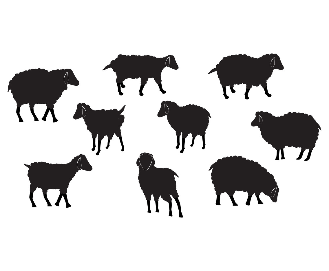 Lamb Silhouette Vector At Collection Of Lamb Silhouette Vector Free For 9933