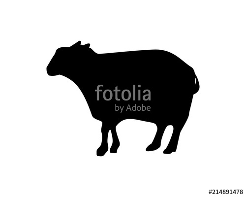 Lamb Silhouette Fauna Animal Safari Image Vector Icon Logo Stock 500x400 Lamb Silhouette Fauna Animal Safari Image Vector Icon Logo Stock